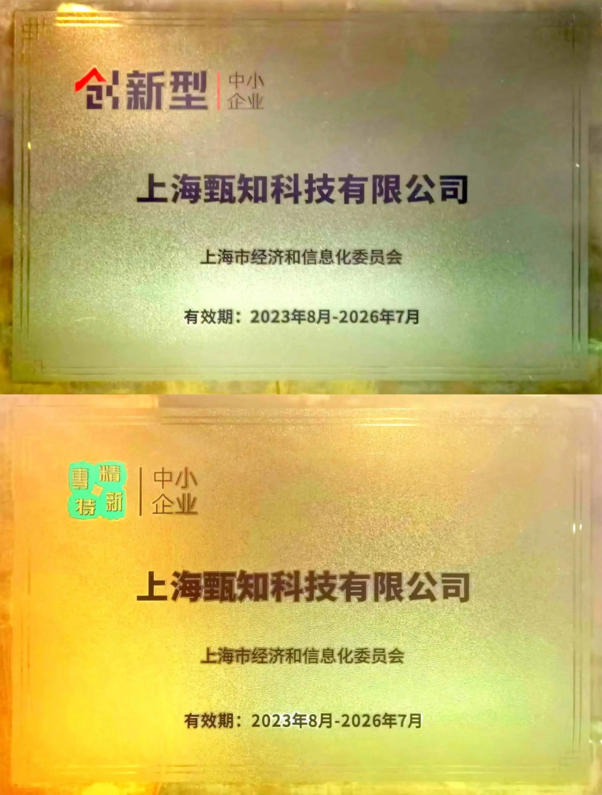 “创新型中小企业”及“专精特新中小企业”双认定