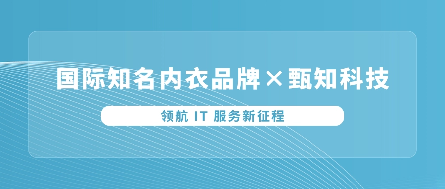 客户案例 | 国际知名内衣品牌x甄知科技，领航IT服务新征程